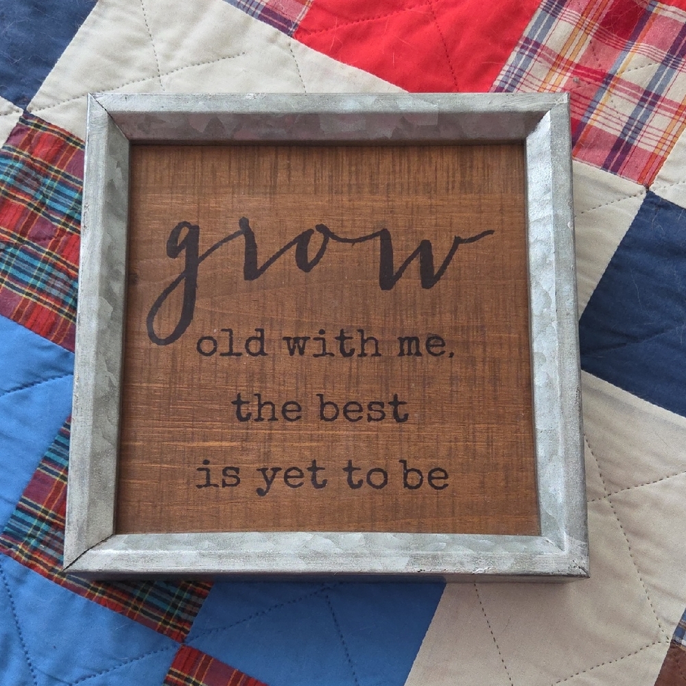 Wooden Wall Art with Inspirational Quote